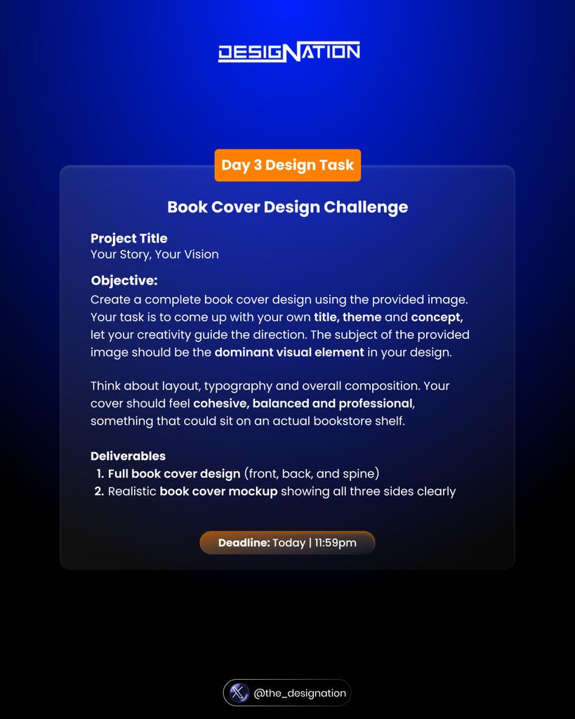 Austindesignx's tweet image. Thrilled to share my latest book cover design created for a recent design challenge. I approached this project with a focus on visual storytelling, balance, and strong  clarity.
 Grateful to @The_DesigNation for the opportunity to push my creativity. #Graphicsdesigner