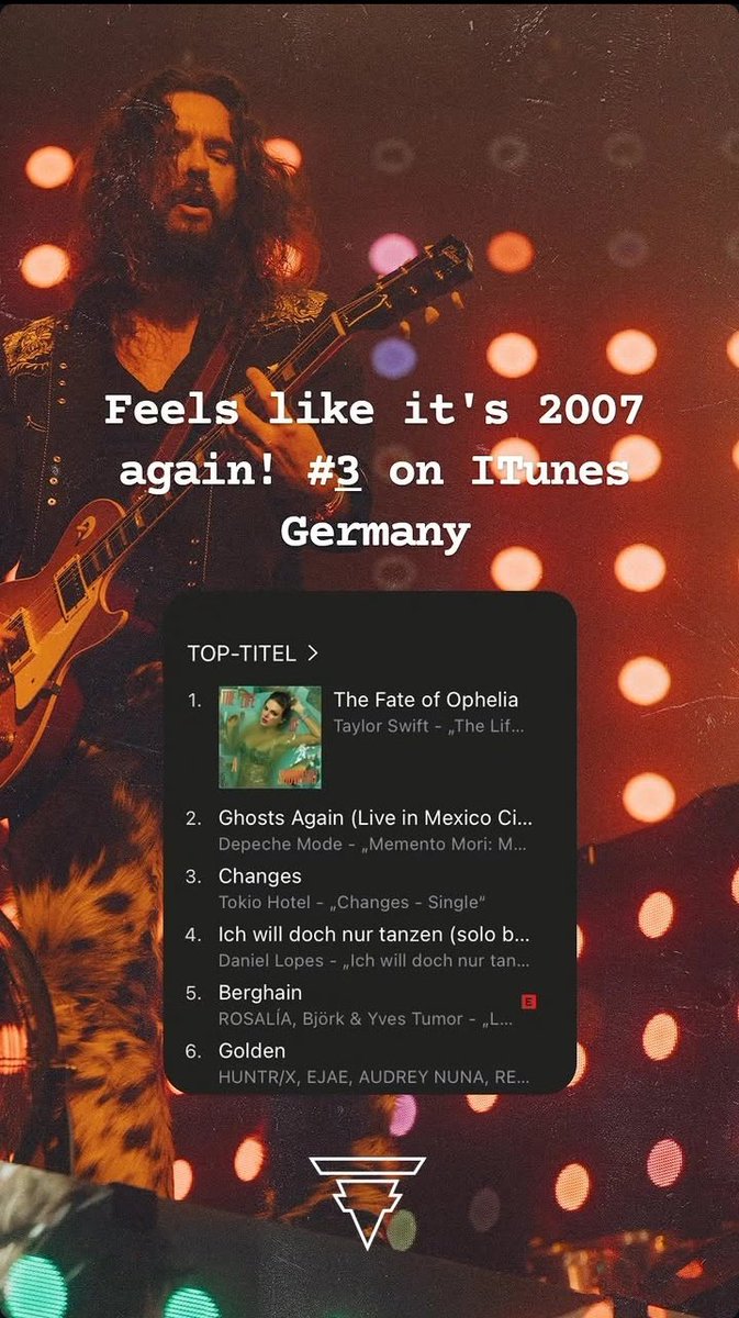 "Feels like it's 2007 again!" #3 on iTunes Germany 😭 I'm so happy for them :)