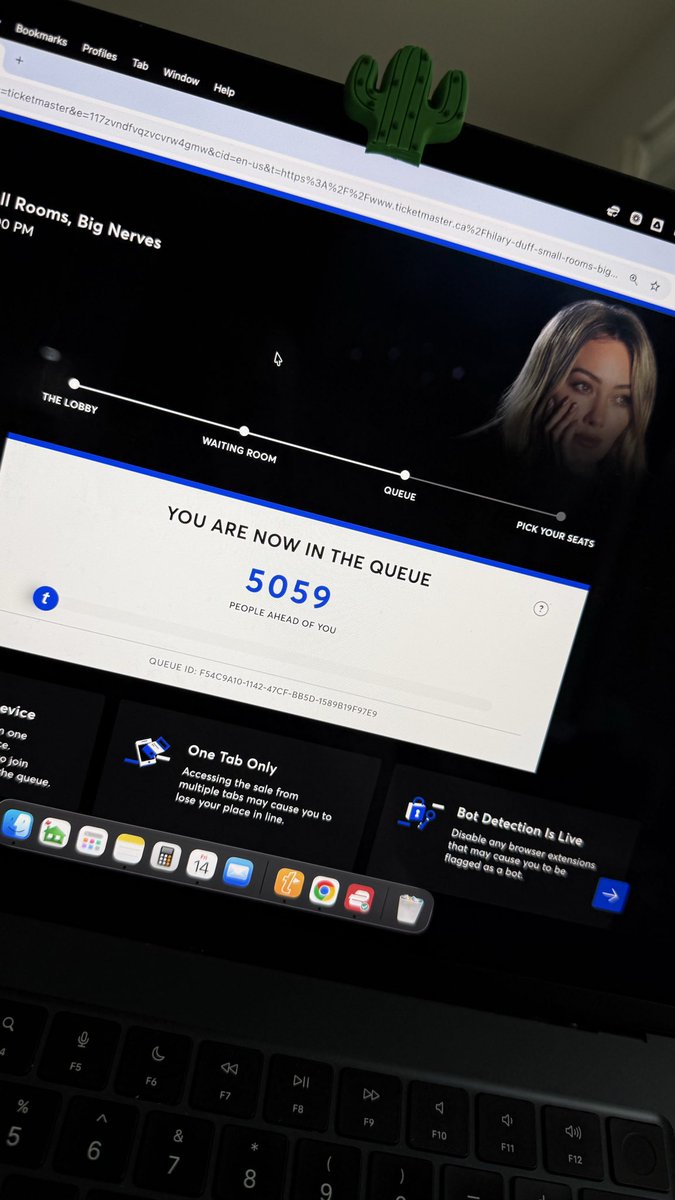 Jessehazen's tweet image. 30 mins away from general sale and @TMFanSupport still has not helped out. Keep catering to the bots and blocking actual fans from getting tickets. 🙄 #TicketmasterFraud #Ticketmaster @Ticketmaster 🥹🥹🥹 #HilaryDuff