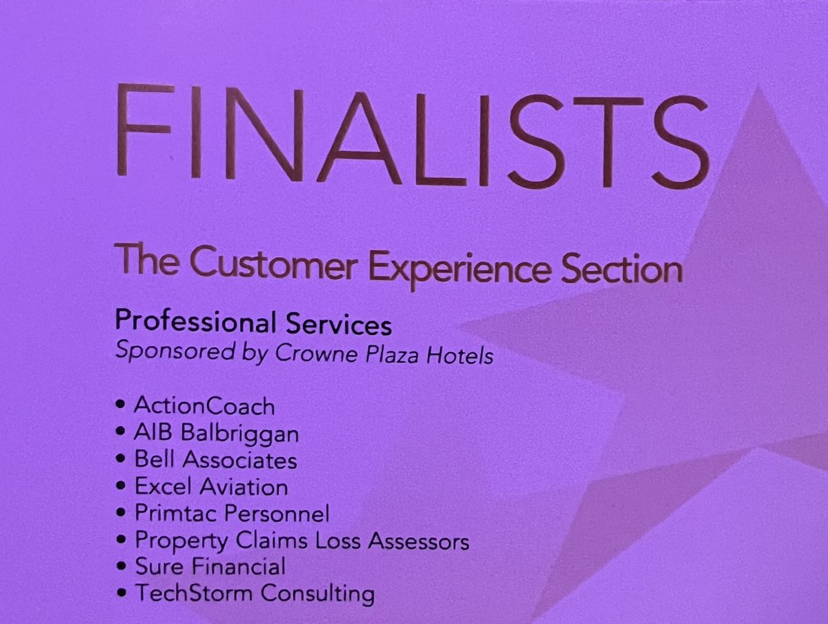 TechStormEU's tweet photo. The wait is over! 🏆 Huge thanks to @FingalChamber for a fantastic evening. Thrilled to be finalists again in Professional Services and Diversity, Equity & Inclusion! 😇
#TechStorm #FingalBusinessAwards https://t.co/dnbFf09Wjn