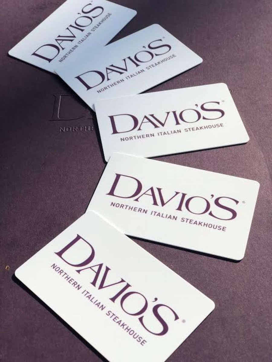 🎁 Gift the Davio’s Experience
Davio’s Gift Cards are now available as electronic gift cards — perfect for the holidays!

On CYBER MONDAY (December 1st), purchase your gift cards online and use code CYBER to receive 10% off your order.✨
davios.com/shop/gift-cards