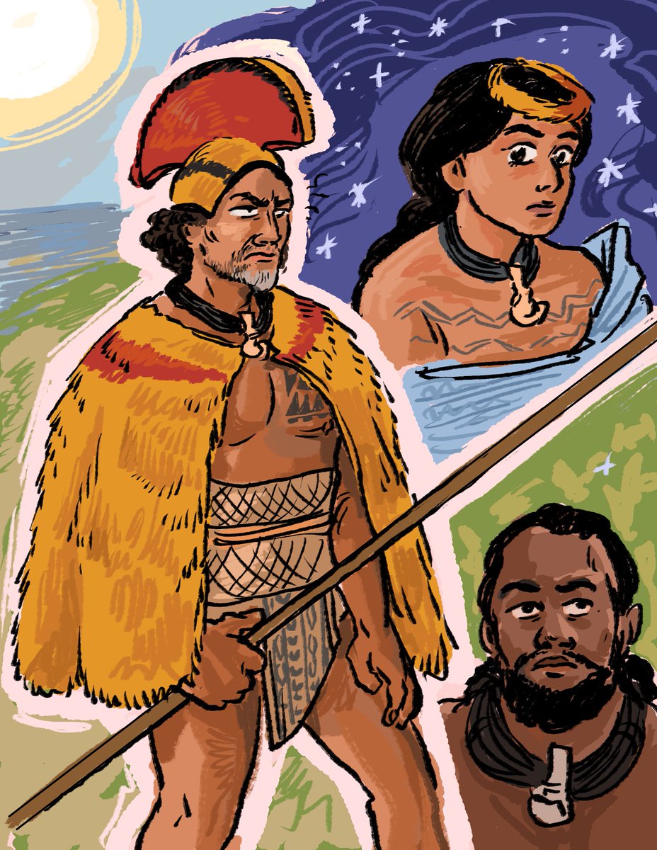 Chief’s daughter and the promised son-in-law 

Some more #ChiefOfWar fanart. Moses Goods’ Chief Moku is my favorite character, I love his eloquence and wary interactions with everyone, and his affection for but also challenging relationship with his Ka’ahumanu