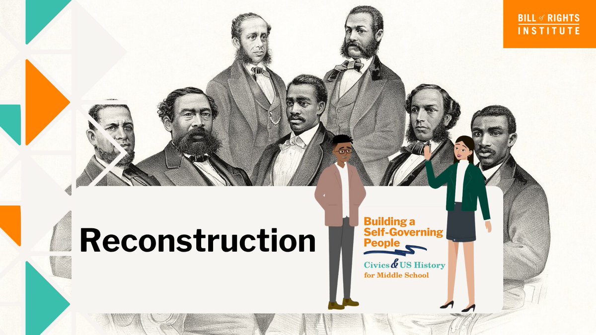 BRInstitute's tweet image. After the Civil War, Americans faced the challenge of rebuilding a divided nation.
Explore the progress and resistance of Reconstruction in our latest middle school video 🎥

➡️ bit.ly/4p97kZ8

#CivicEducation #TeachingHistory #Reconstruction #MiddleSchool #USHistory