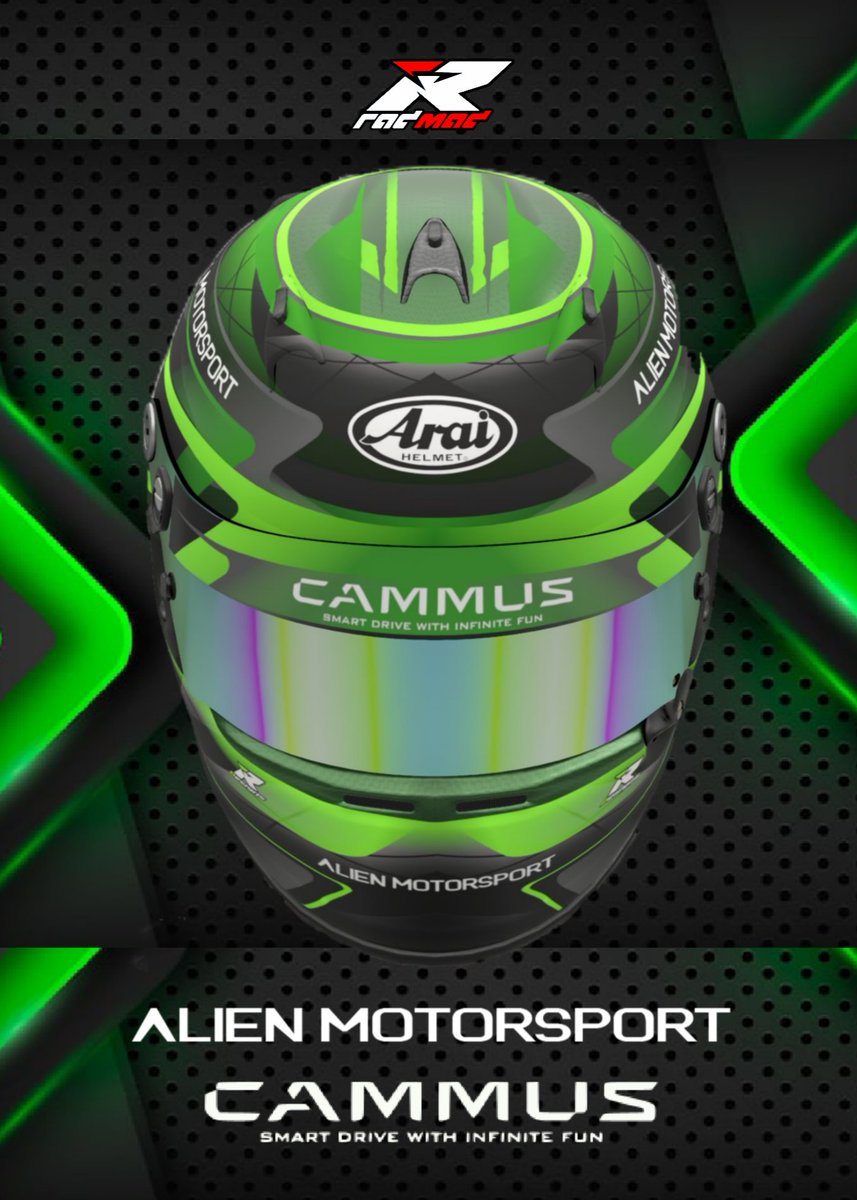 Nuevo casco para el capo de <a href="/ALNmotorsport/">ALN Alien MotorSport</a> <a href="/MAGICFOSTER1/">MAGICFOSTER</a> que lo prometido es deuda. <a href="/Cammuscammus/">Cammus</a>
