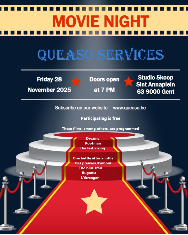 QueasoServices's tweet photo. As an antidote to the endless stream of  online content, we are delighted to invite you to enjoy a selection of  top films from the comfort of a cozy, plush-seated movie theater. 

Sign up for the event, save the date, and come ready to have a great time. https://t.co/fFFN7n7XE8
