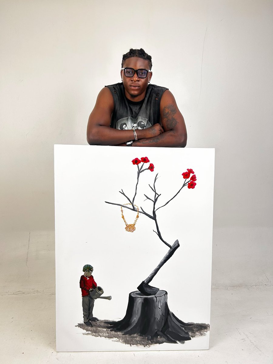 _Sniip3rr's tweet image. From the stump of what was lost, he chose to nurture what could be💐
Hope is the art of believing in life, even when it looks impossible. Hope can make things happen, almost like magic 🪄 

New painting : Symbol of Hope
Year : 2025
Size : 3x4ft