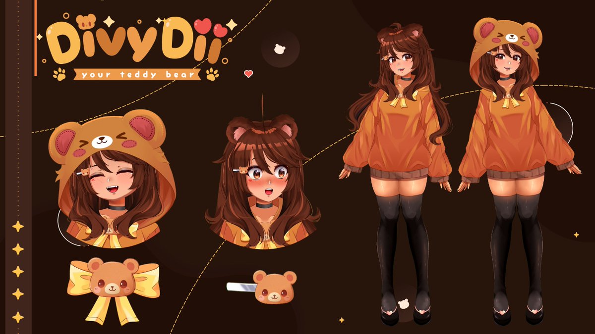 DivyDii 🧸🧡 Teddy Bear Vtuber tweet media