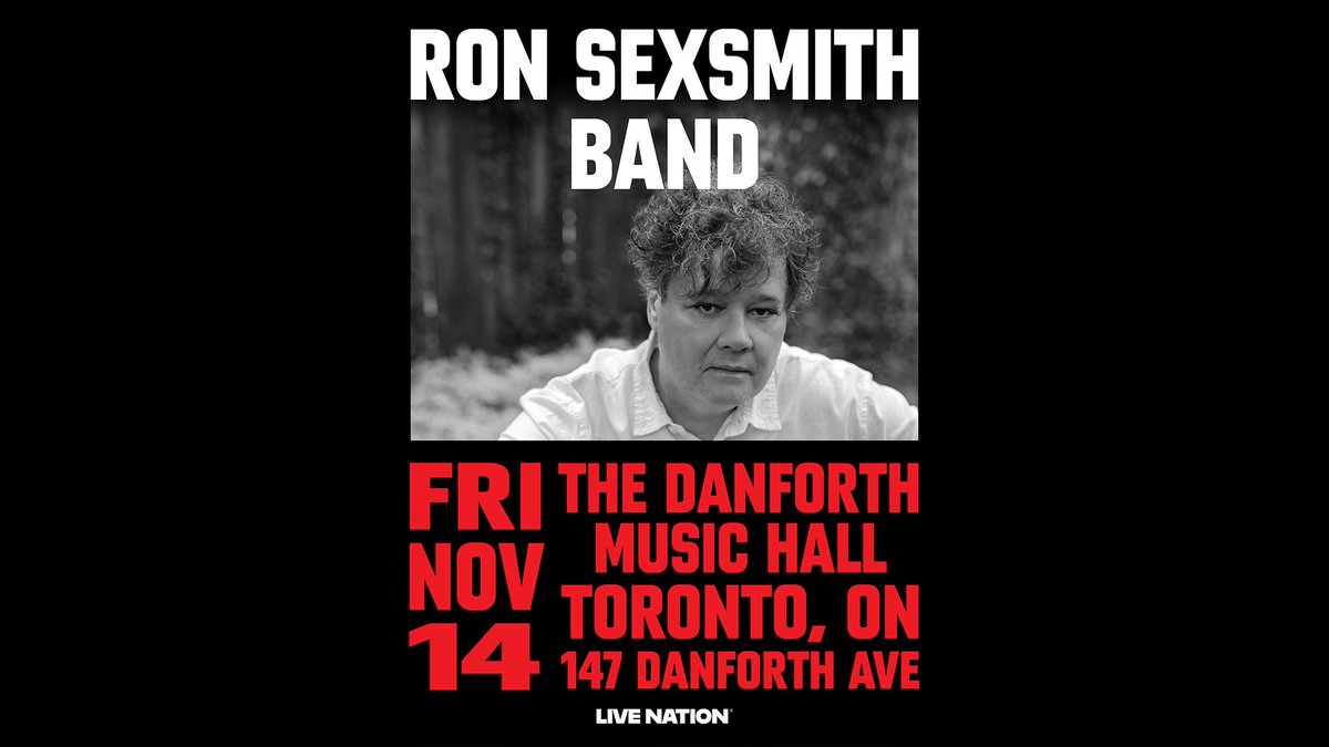 TheDanforthMH's tweet image. TONIGHT: The Ron Sexsmith Band brings heartfelt lyrics and timeless melodies to Danforth Music Hall 🎸✨
Set times below:
7PM - Doors
8:30PM - Nora Joy
9:05PM - Ron Sexsmith Band
*all set times are subject to change.
🎟️: thedanforth.com