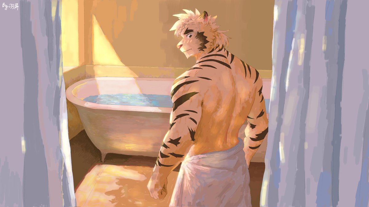 yyyuppping's tweet image. #furryart #shimengtan #拾梦谈 #白衍 #baiyan #furry #福瑞 #兽人
Do you want to take a shower with me