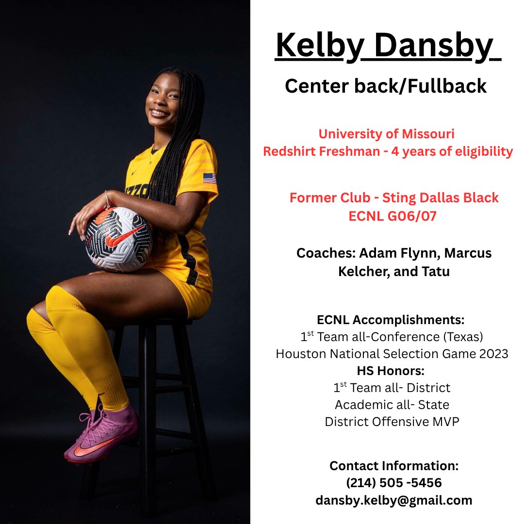 I have officially decided to enter the #transferportal with 4 years of eligibility remaining. I'm thankful for my time at Mizzou and I'm excited for a new opportunity!

Highlights:
flexclip.com/share/14572835…

<a href="/ImYouthSoccer/">ECNL/GA/Recruiting/College Soccer</a> 
<a href="/ImCollegeSoccer/">College Soccer Truth ™</a> 
<a href="/TopDrawerSoccer/">TopDrawerSoccer</a>