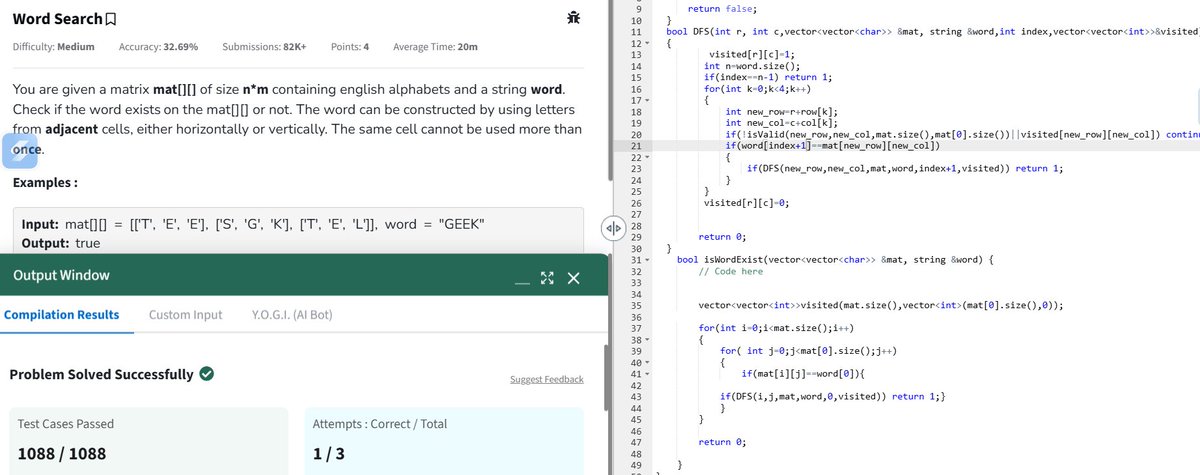 Nitin_5432's tweet photo. Day 80–81 — #100DaysOfCode 🚀
More Graph problems these two days:
Solved: Negative Weight Cycle, Circle of Strings, Provinces, Knight Walk, Bridge Edge, Hamiltonian Path, Replace O’s with X’s, DAG Shortest Path, Word Search, Course Schedule.

On to Day 82. https://t.co/vmckbbOjj4
