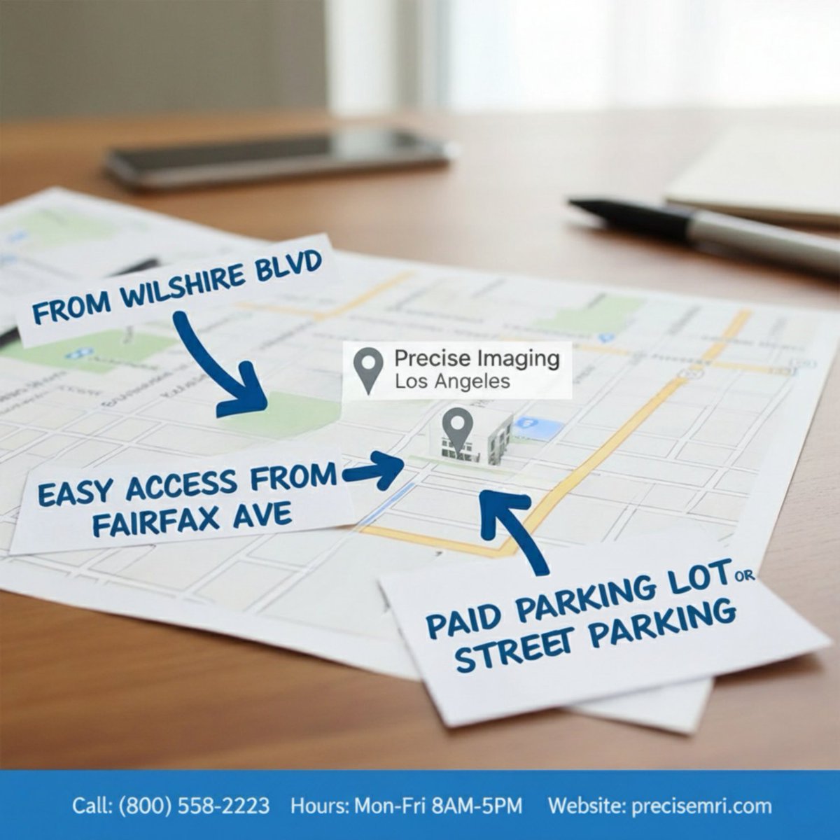 PreciseImaging's tweet image. Your easy route to high-quality care is here! Precise Imaging Los Angeles is conveniently located with easy access from Wilshire Blvd and Fairfax Ave. We offer both paid lot and street parking options. Schedule your appointment today!