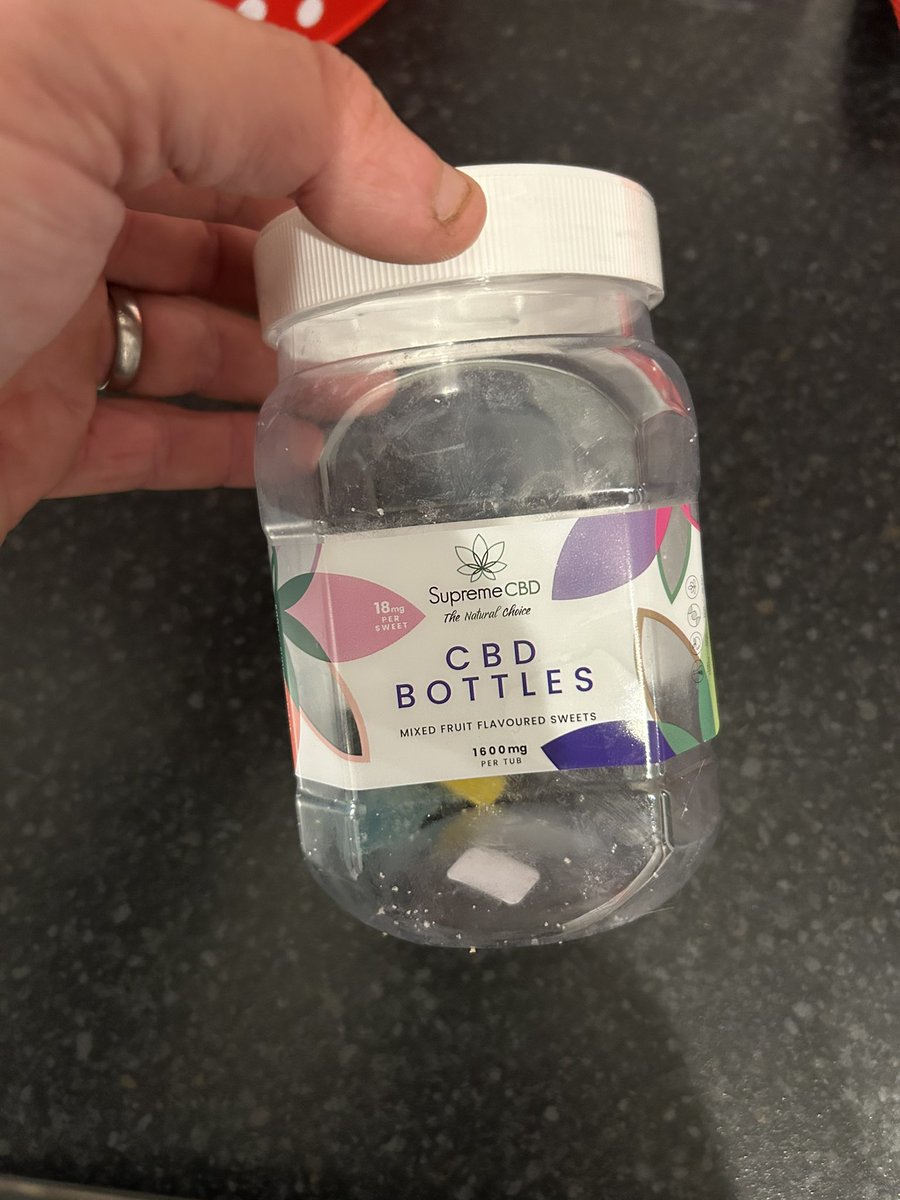 crouchie786's tweet photo. Always sad when your gummies tub is empty @supreme_cbd 

But fear not, replenish sticks with a 40% discount using my code 
GROUNDSMAN40

🤤🤤🤤

@afowler06 and the SupremeTeam are absolutely smashing it! 💯 https://t.co/gvEYPTpJDi