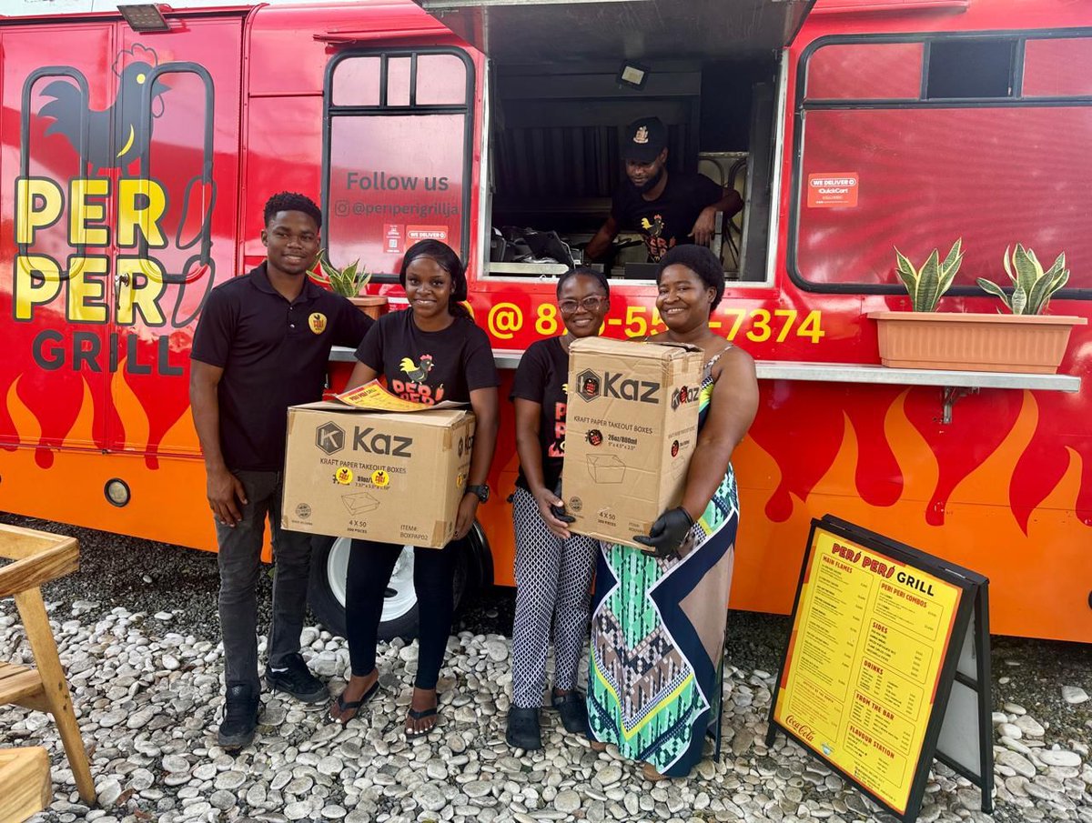 WCKitchen's tweet image. Chef Shaday (right) and her team at Peri Peri Grill have been working alongside WCK teams since we arrived in Jamaica, supporting their neighbors with thousands of hot meals. They’ve been serving comforting dishes like peri peri chicken, corn, and rice bowls for families impacted…