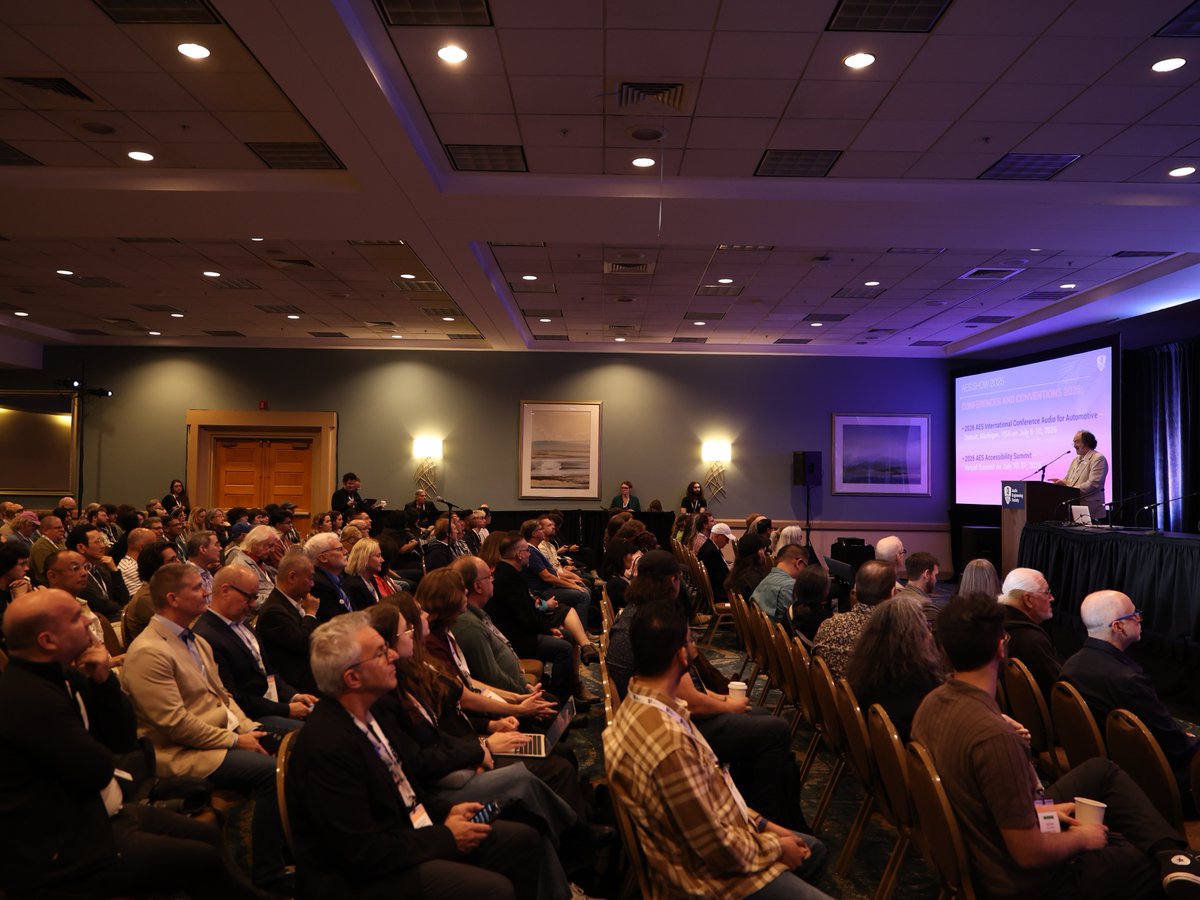 AESorg's tweet image. Official photos from the AES Show 2025 - Long Beach Convention are now online!

Check out the full collection here:
bit.ly/4oGIBLT

#AESorg #AESShow #AudioEngineering #ProAudio #AudioStudents