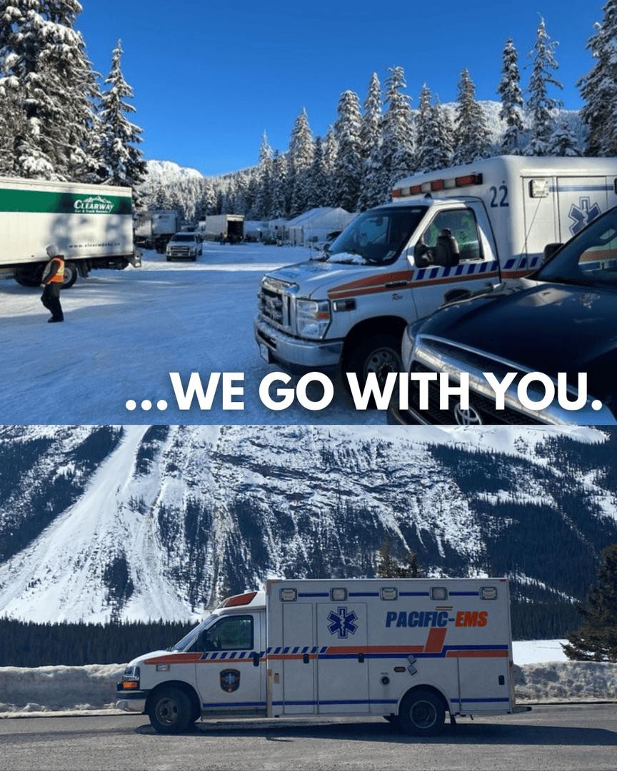 EMSPacific's tweet photo. The BC weather doesn't stop us! ❄️

No matter how remote or challenging the location, we ensure your team has professional medical coverage. Get your quote online today at https://t.co/xNkINVFJZL.  

#RemoteWorksites #PrivateAmbulance #WorkSafety #ETVRental #MTCRental https://t.co/ewJaAsirnv