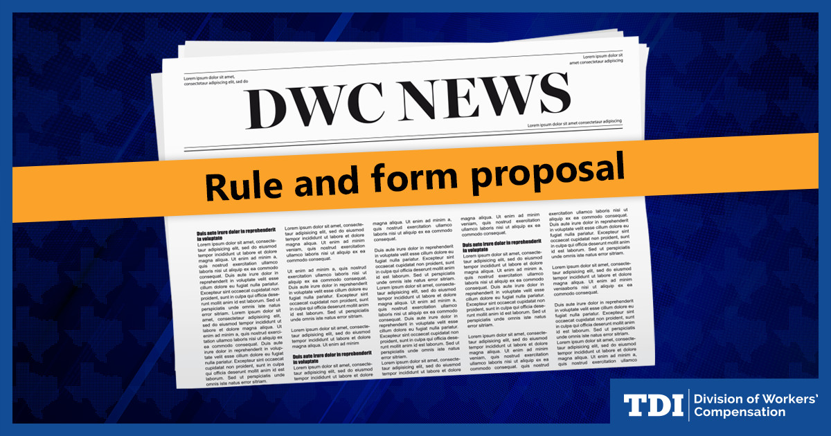 DWC is accepting public comments on proposed form and rule changes concerning average weekly wage.

🔗Learn more: bit.ly/47GmOxV