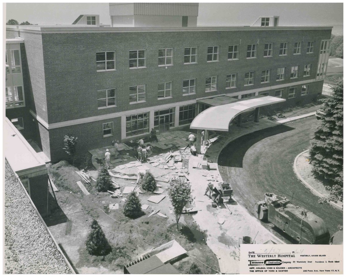 Westerly Hospital opened a new wing in 1964 to house the administrative areas of the hospital. 

For 100 years, our commitment to the community has never wavered. Here's to a legacy of healing—and to the future of compassionate care.