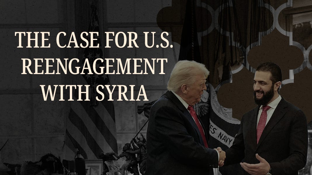 Washington’s caution on Syria feels “safe,” but <a href="/TheActualAmmar/">Ammar Abdulhamid (theactualammar.bsky.social)</a> argues it’s now strategically self-defeating. Sanctions are suffocating recovery &amp; pushing Syria back toward extremism, not reform.

A deeply important read on what comes next for Syria. themiddleeastuncovered.com/p/the-case-for…