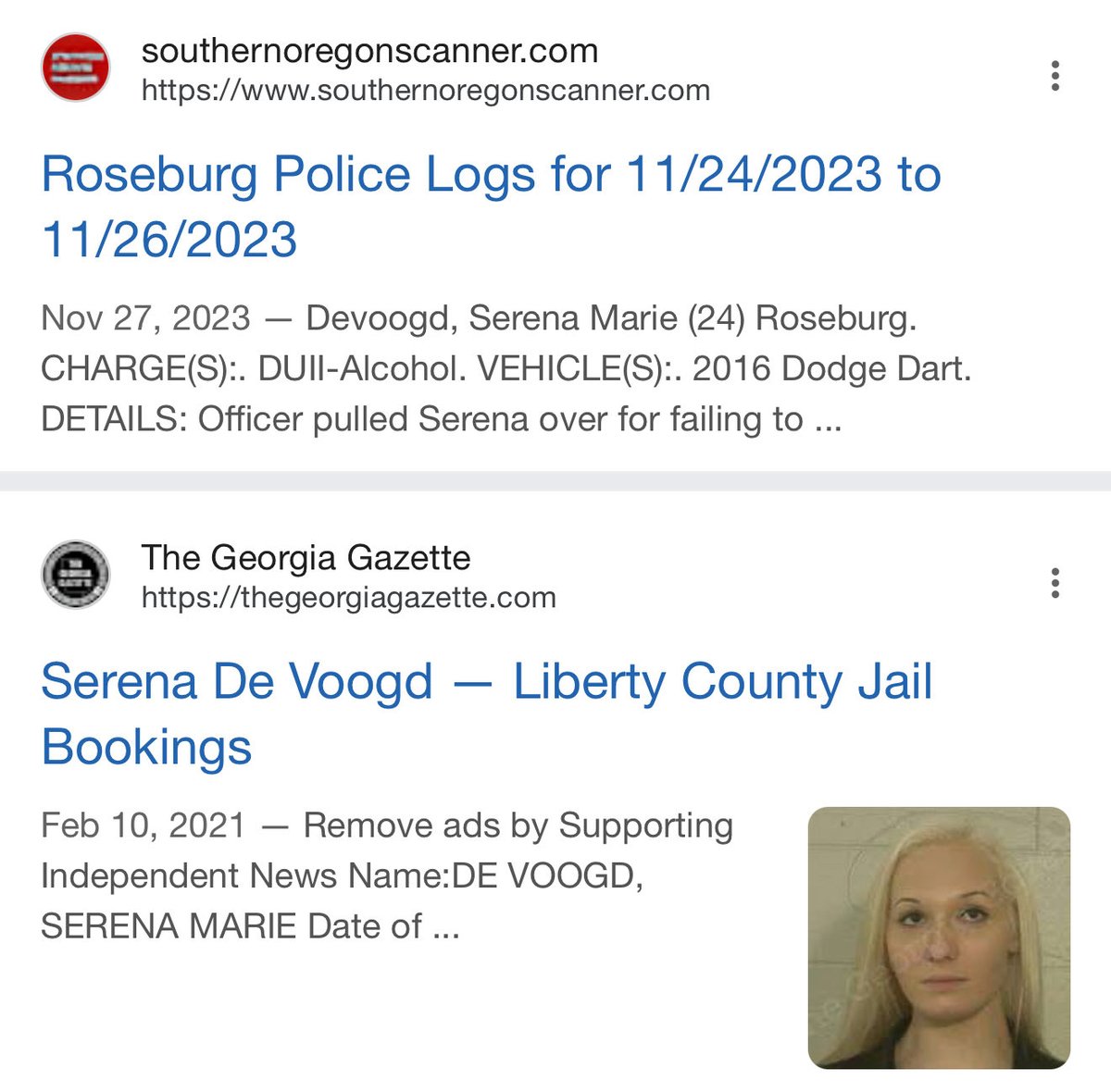 antichud's tweet photo. TRASH ALERT. Thomas Wayne Allen, 36, and Serena Marie Devoogd, 26, are currently traveling through #Oregon harassing, grifting, &amp; agitating

Thomas has racked up multiple arrests for violence. 

Serena abandoned her baby in Georgia and drives drunk. 

Both reside in Portland, OR https://t.co/uqRjw3KeB7