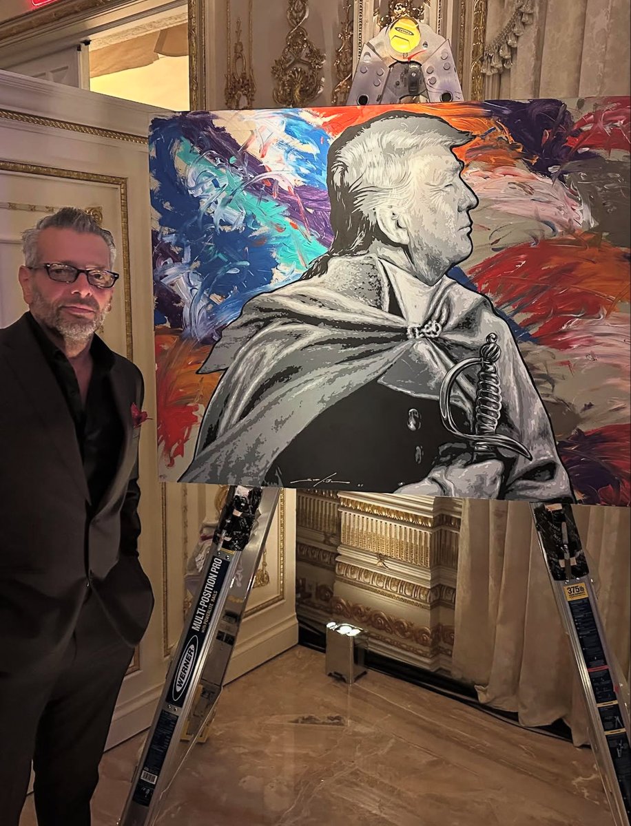 Trump art on display at Mar-a-Lago