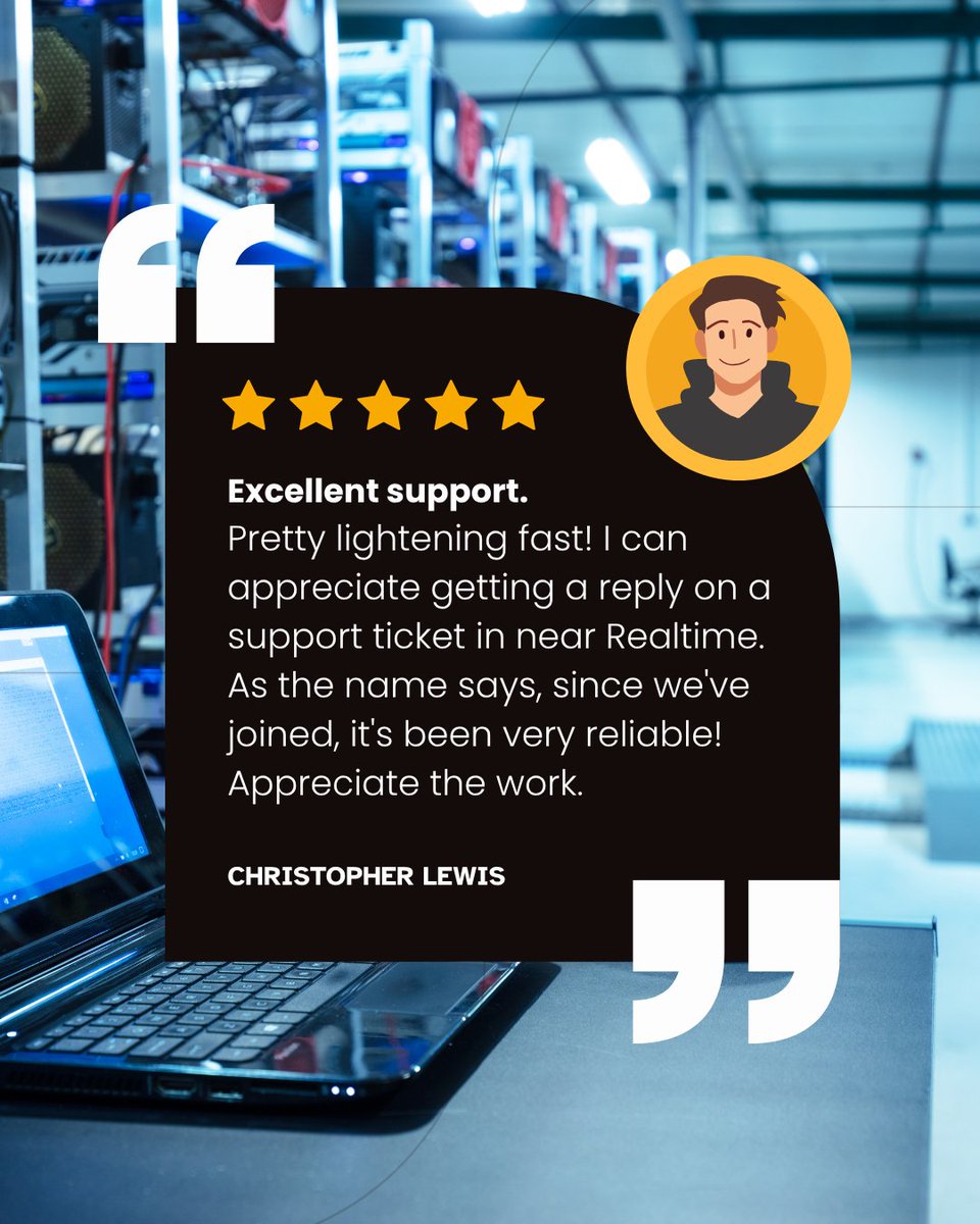 Proof's in the pudding (and the 5-star review!): Our support is pretty lightening fast! 🌟🌟🌟🌟🌟 Thanks for the shoutout, Christopher Lewis!