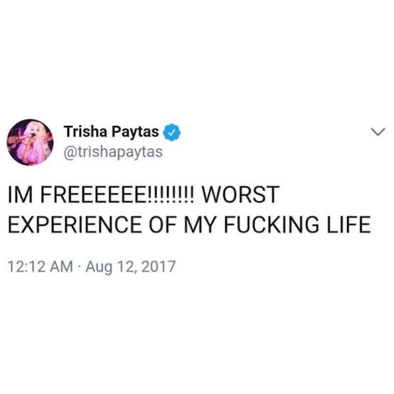 Realising I no longer have to hear  “woahhh mr vegas” every night #bbuk