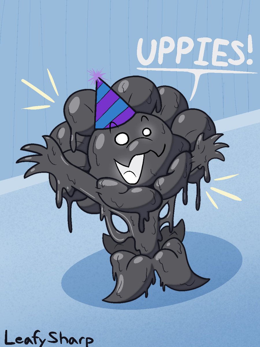 LeafySharp's tweet image. who&apos;s giving the birthday creature some uppies?