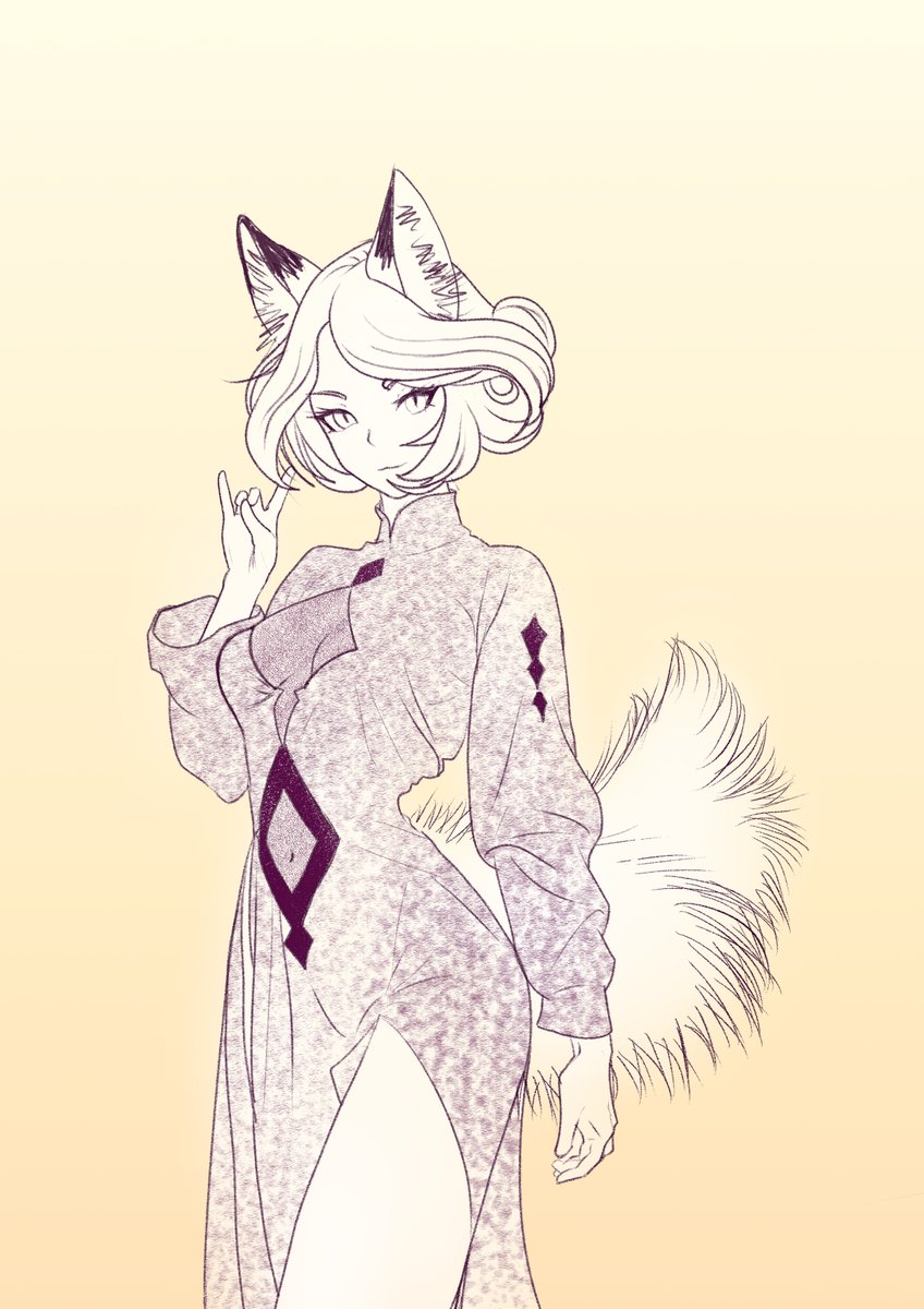 kon_1975's tweet image. Foxfriday old art just to tell I&apos;m alive 
#foxfriday #mofumofuraiday