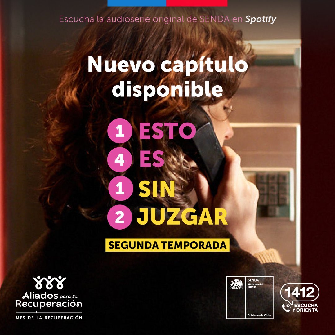 No te pierdas el último capítulo de esta temporada de la audioserie de #SENDA, “Esto es Sin Juzgar”. Ingresa a Spotify y encuentra todos los capítulos disponibles 🎧