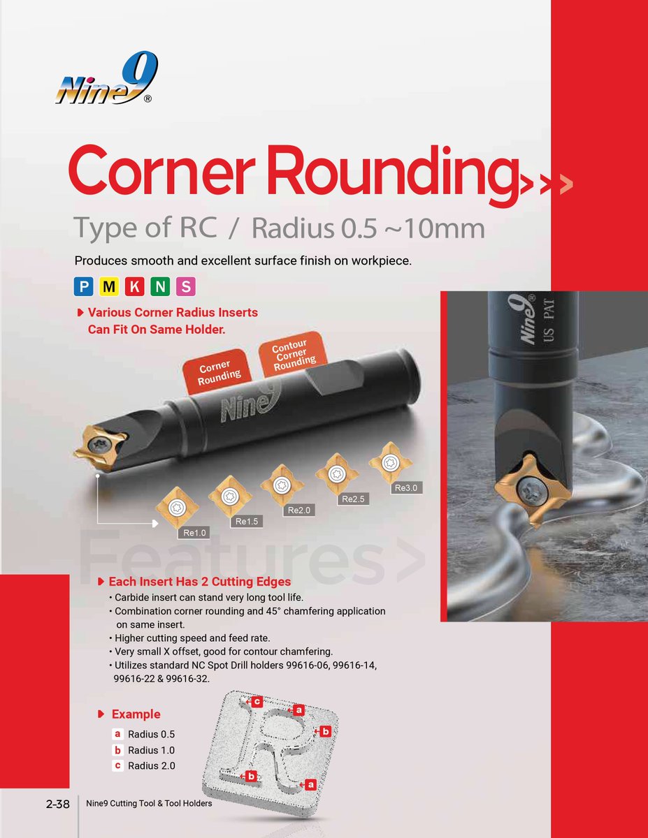 EveredeTool's tweet photo. Form meets function.
The Nine9 Corner Rounding Tools deliver precision, durability &amp; a flawless finish — ideal for automotive, aerospace, and general machining.
#Nine9 #Everede #CNC #CornerRounding #Machining https://t.co/XFsgURozlM