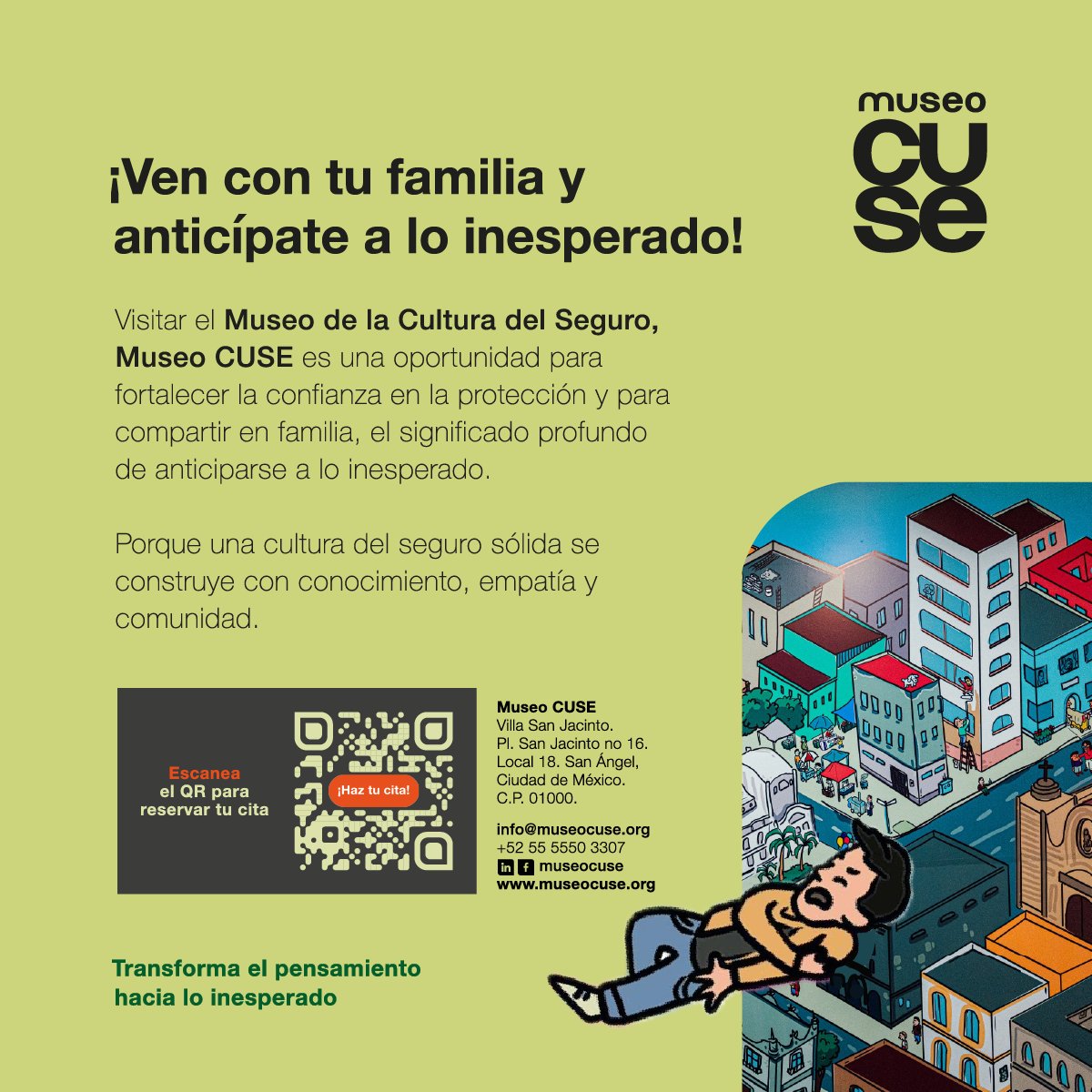 Visitar el Museo de la Cultura del Seguro, Museo CUSE, es una oportunidad para descubrir —de manera cercana, visual y divertida— por qué la protección forma parte de nuestra vida cotidiana y cómo pequeñas decisiones pueden marcar una gran diferencia en los momentos clave.