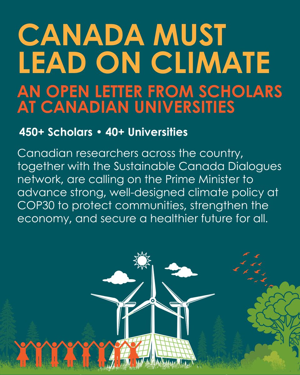As world leaders gather at #COP30 more than 450 scholars from over 40 Canadian universities are urging the Prime Minister to advance ambitious climate policies! Learn more at: sustainabilitydigitalage.org/featured/susta…