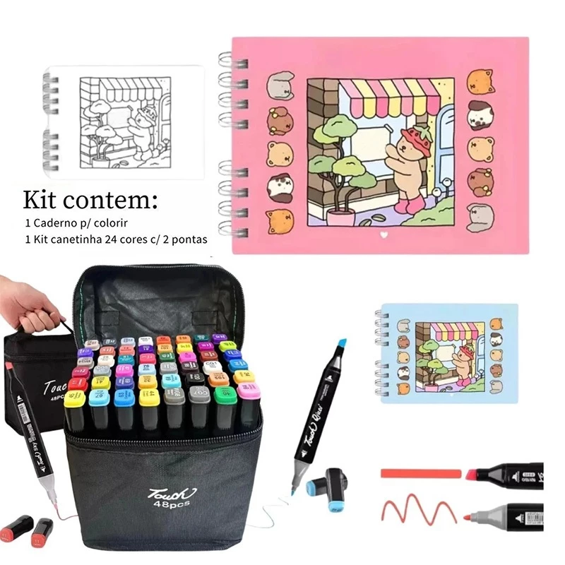 Nagude19's tweet photo. Para lograr o mérito educativo temos que incentivar sempre, 50 páginas de desenho, Colorar Caderno kit+marcador de múltiplas cores https://t.co/WuCBk6Et6Z https://t.co/YHN8TI5fY8