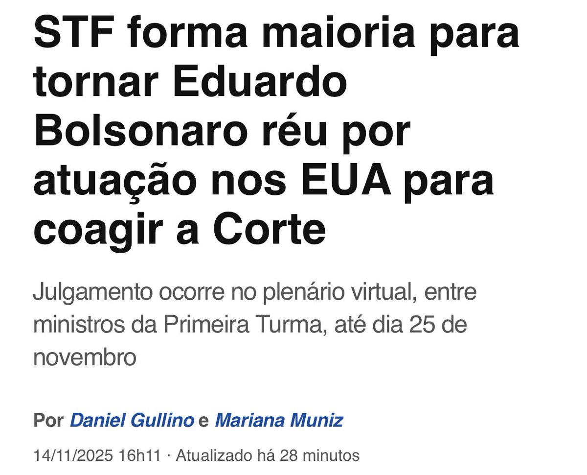 CarolDeToni's tweet image. @BolsonaroSP se tornará réu por denunciar ao mundo as atrocidades cometidas pelo judiciário. O recado é claro: discordar, criticar e denunciar são “tipos penais” criados exclusivamente para minar a oposição no Brasil.