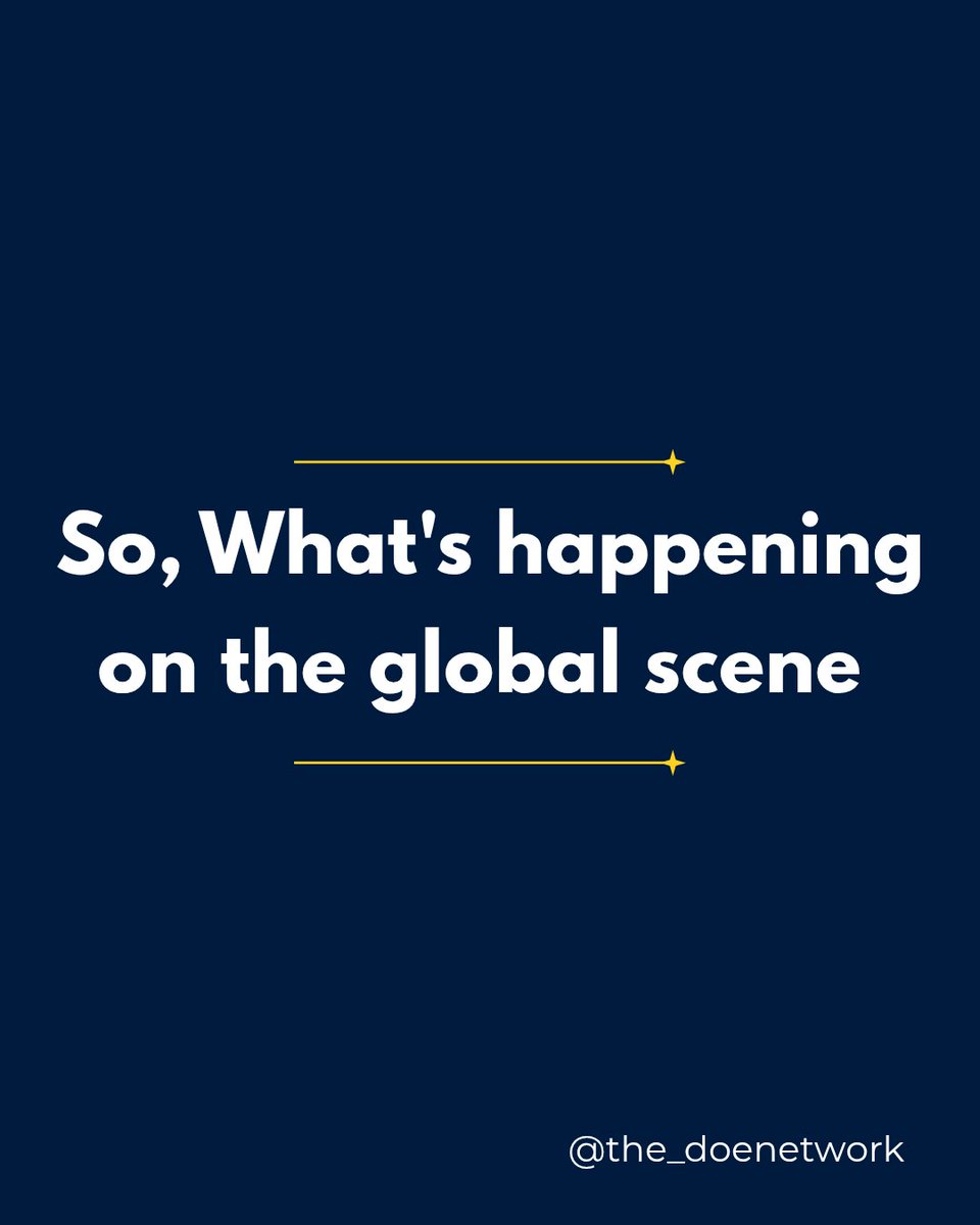 the_doenetwork's tweet photo. So, what’s happening on the global scene?
Power, policy, people — shifting fast. Here are today’s 3 stories shaping the week.
#GlobalScene #TheScaleEffect #Geopolitics #WorldNews https://t.co/b4J321y1wV