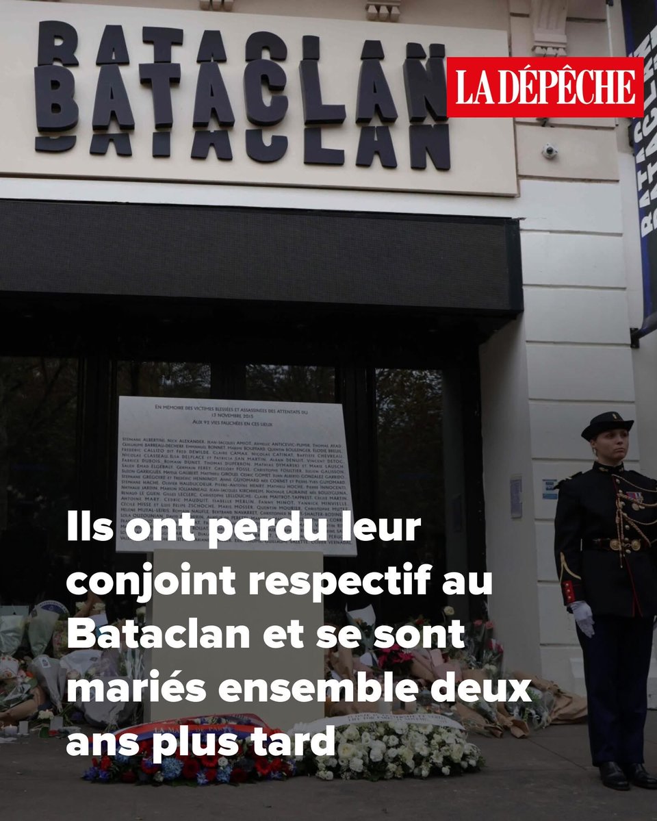 LBleuBlancRouge's tweet image. Unis par la tragédie du Bataclan, Floriane et Johannes ont transformé leur douleur en espoir. Mariés en 2017, ils ont fondé une famille, symbolisant un renouveau après l’horreur.

Floriane Bérnaudat et Johannes Baus se sont rencontrés après avoir tous deux survécu à l’attentat du…