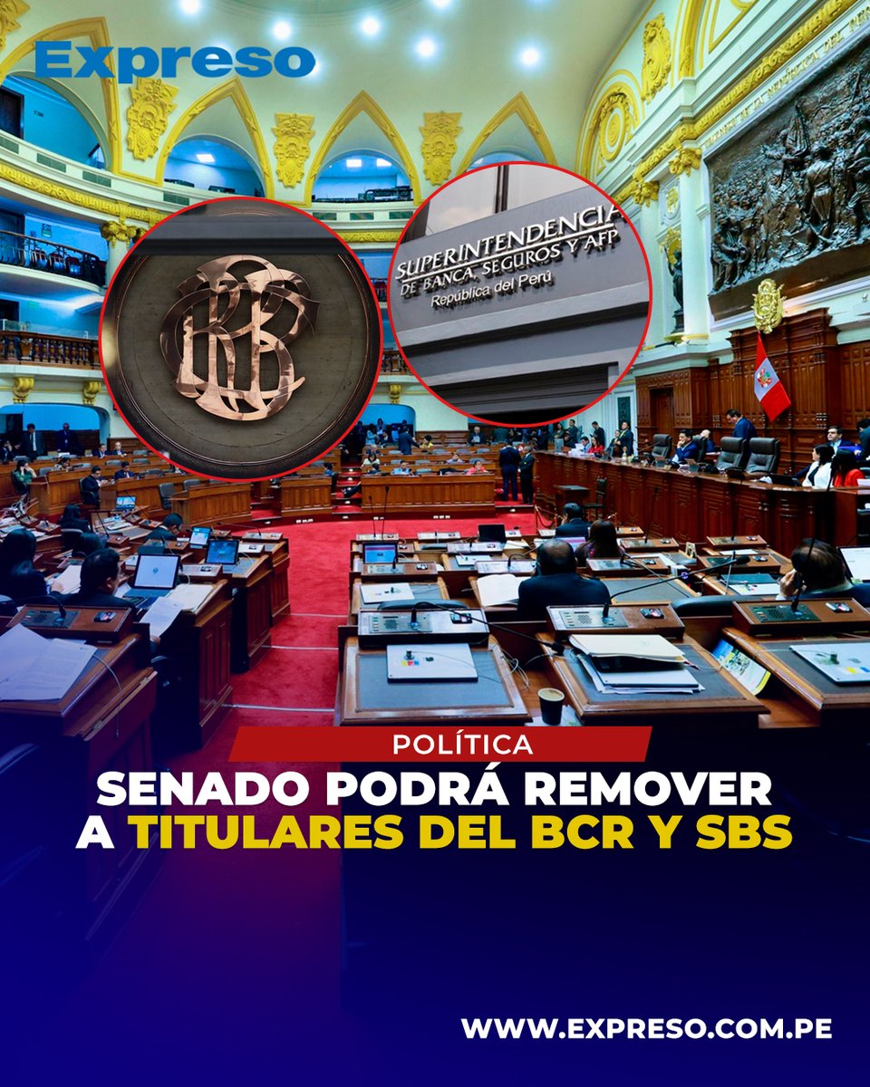 ExpresoPeru's tweet image. 📌 El Congreso oficializó el reglamento de la nueva Cámara de Senadores, que asumirá la responsabilidad de elegir y remover a la mayoría de altos funcionarios del Estado. Entre ellos figuran los magistrados del Tribunal Constitucional, el defensor del Pueblo, el contralor general…