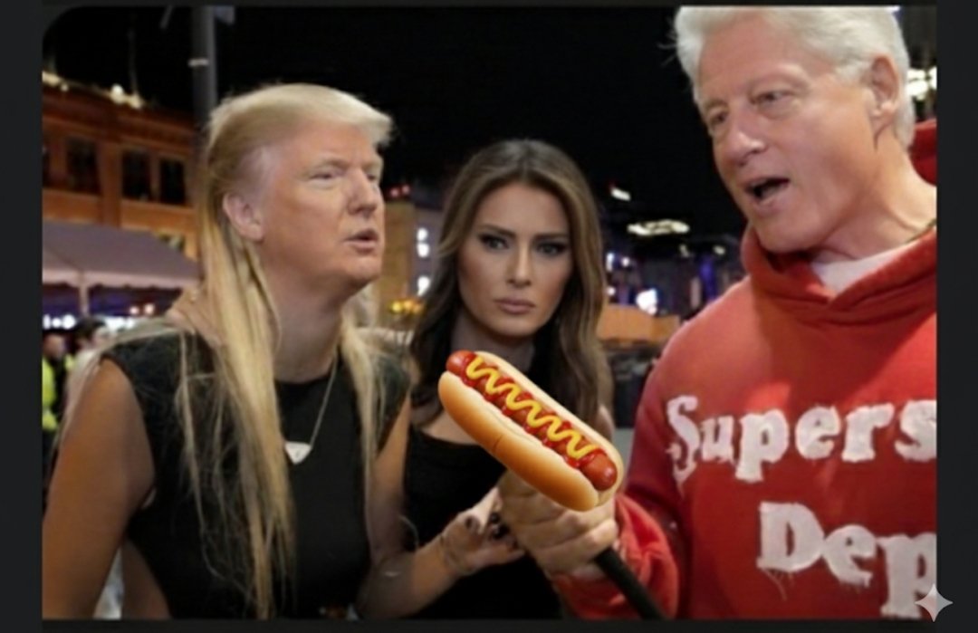 beefaroniman's tweet photo. #Trump when he saw Big Bill on The Island https://t.co/aYuPhJiRkh