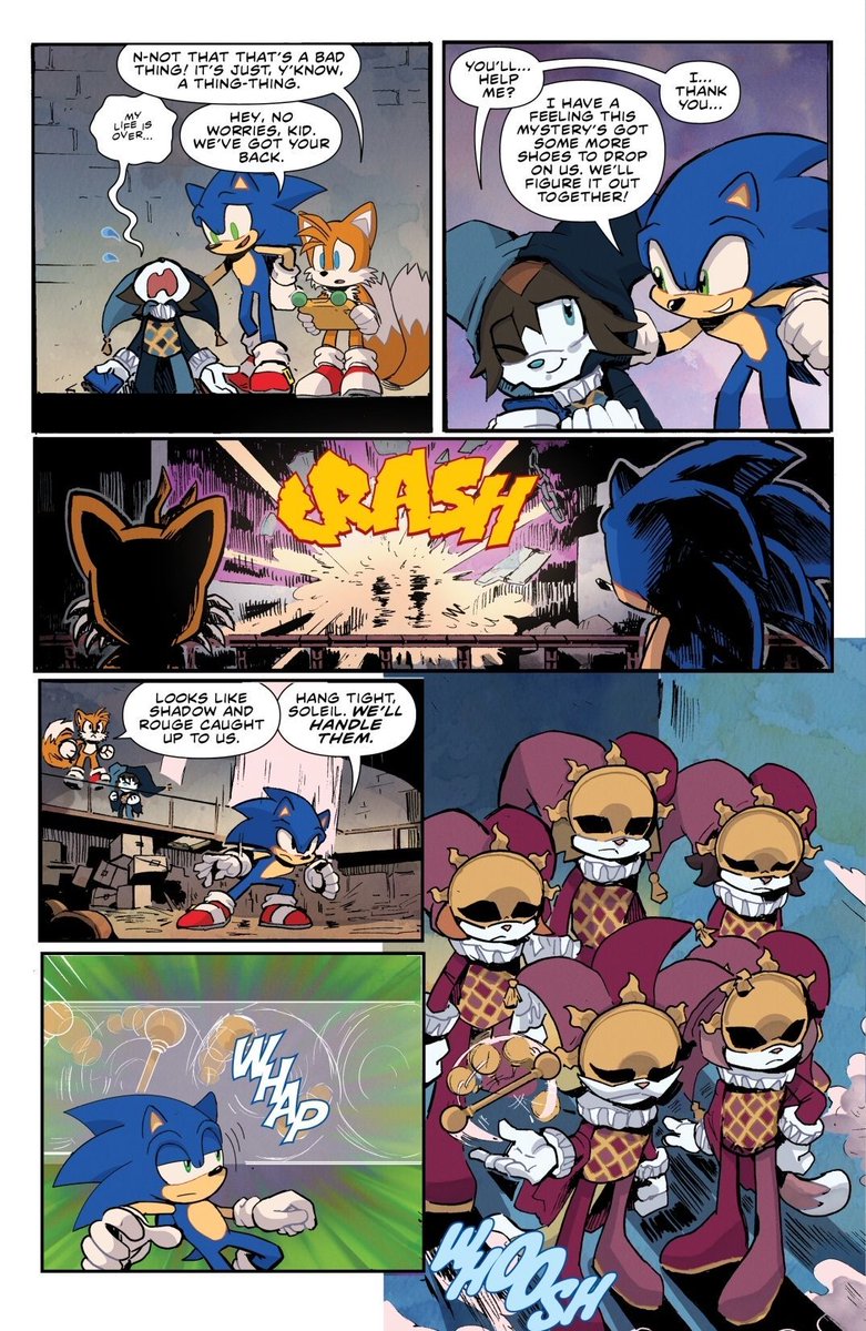 Here's three more preview pages for #IDWSonic Issue 82.
#SonicNews