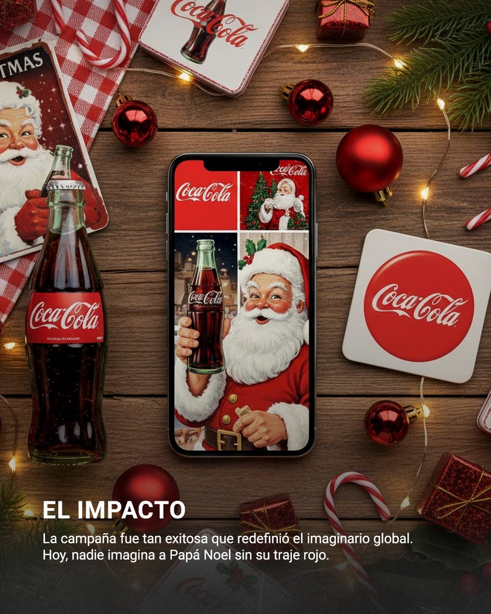 La imagen de Papá Noel que conocemos nació en una campaña de Coca-Cola 🎅
Un ejemplo de cómo la publicidad puede construir mitos a través del diseño, el color y la emoción.

👉Descubrí el carrusel completo en nuestro Instagram.

#avantiproducciones #produccionesconrock #navidad