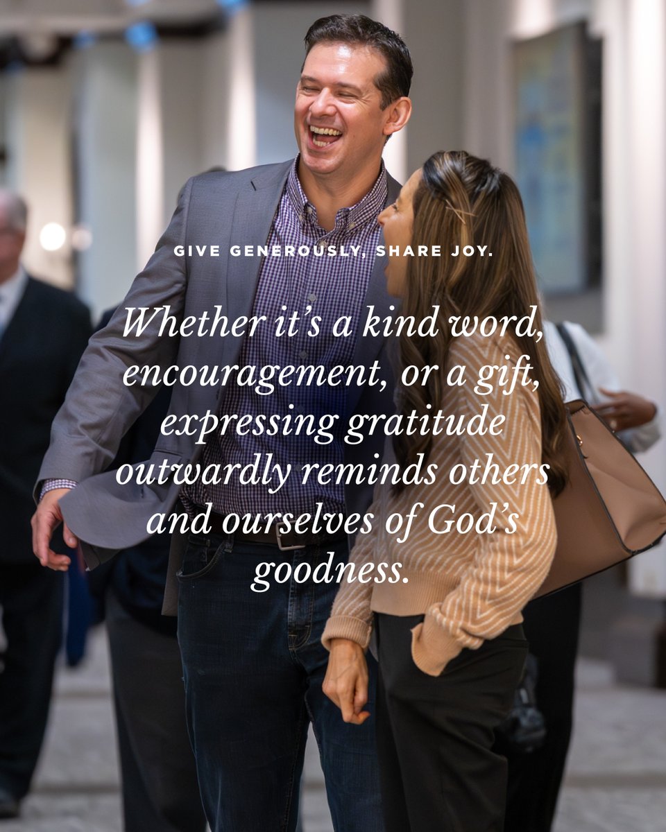 This November, let’s pause and reflect on God’s blessings in our lives. 

Gratitude isn’t just a feeling; it’s a daily practice. 

Let’s embrace this season by intentionally practicing gratitude and pointing ourselves and others toward God’s goodness.