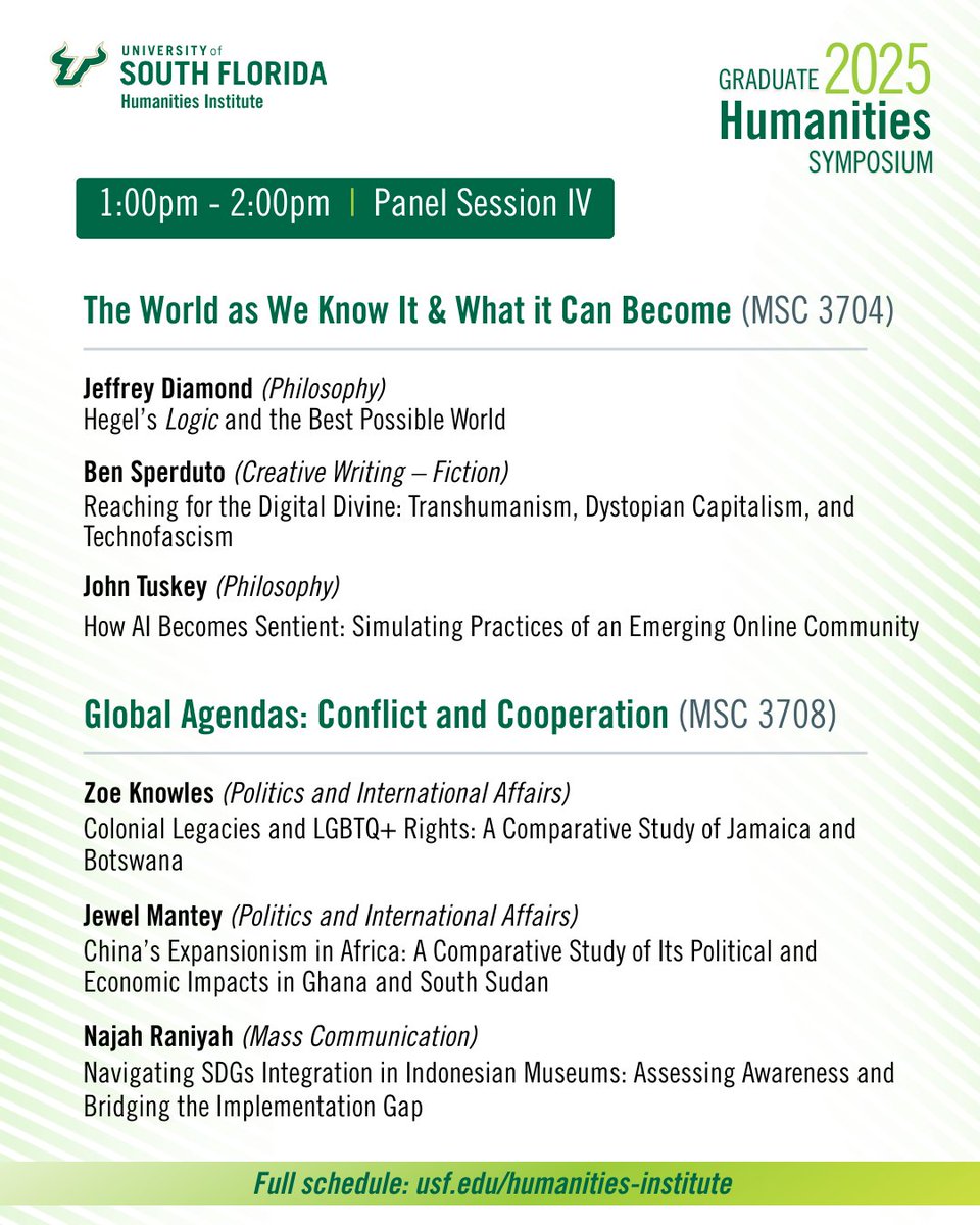 USF Humanities Institute tweet media