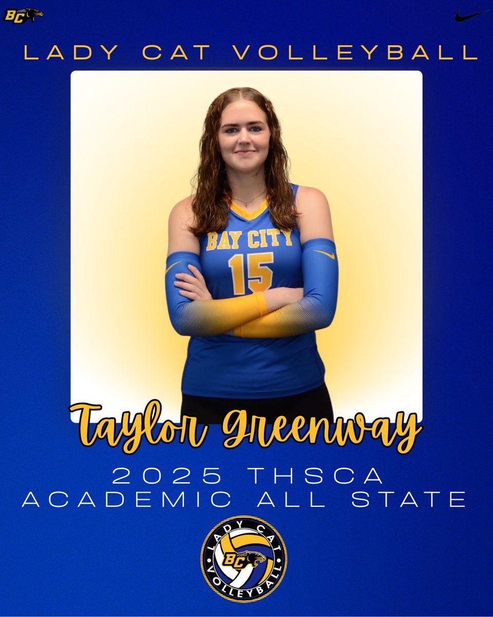 BayCityVB's tweet photo. Beauty &amp; Brains 

Student-Athlete runs deep in the Lady Cat Volleyball program! 

#BFND #BelieveIt https://t.co/0ip3U9i4zG