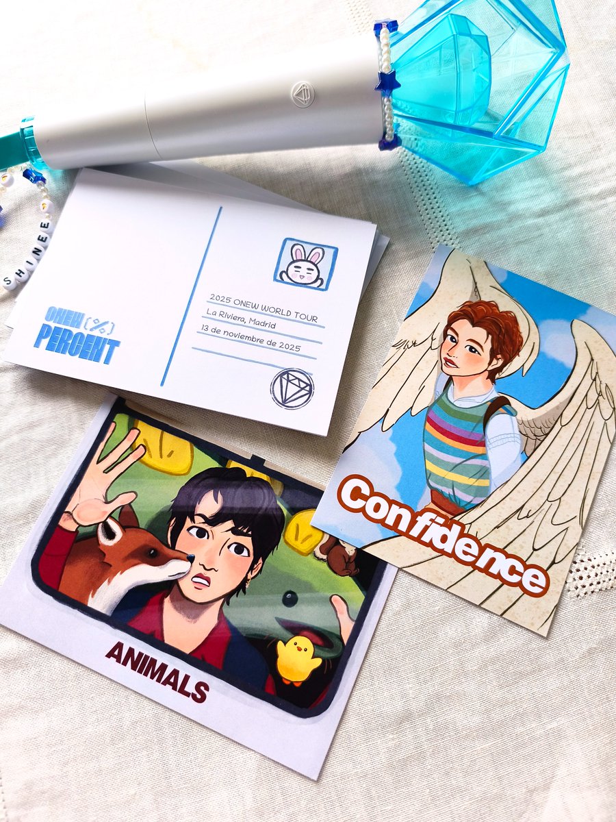 The freebies I made for #ONEW 's concert in Madrid 🩵

#SHINee #onew_the_live_percent