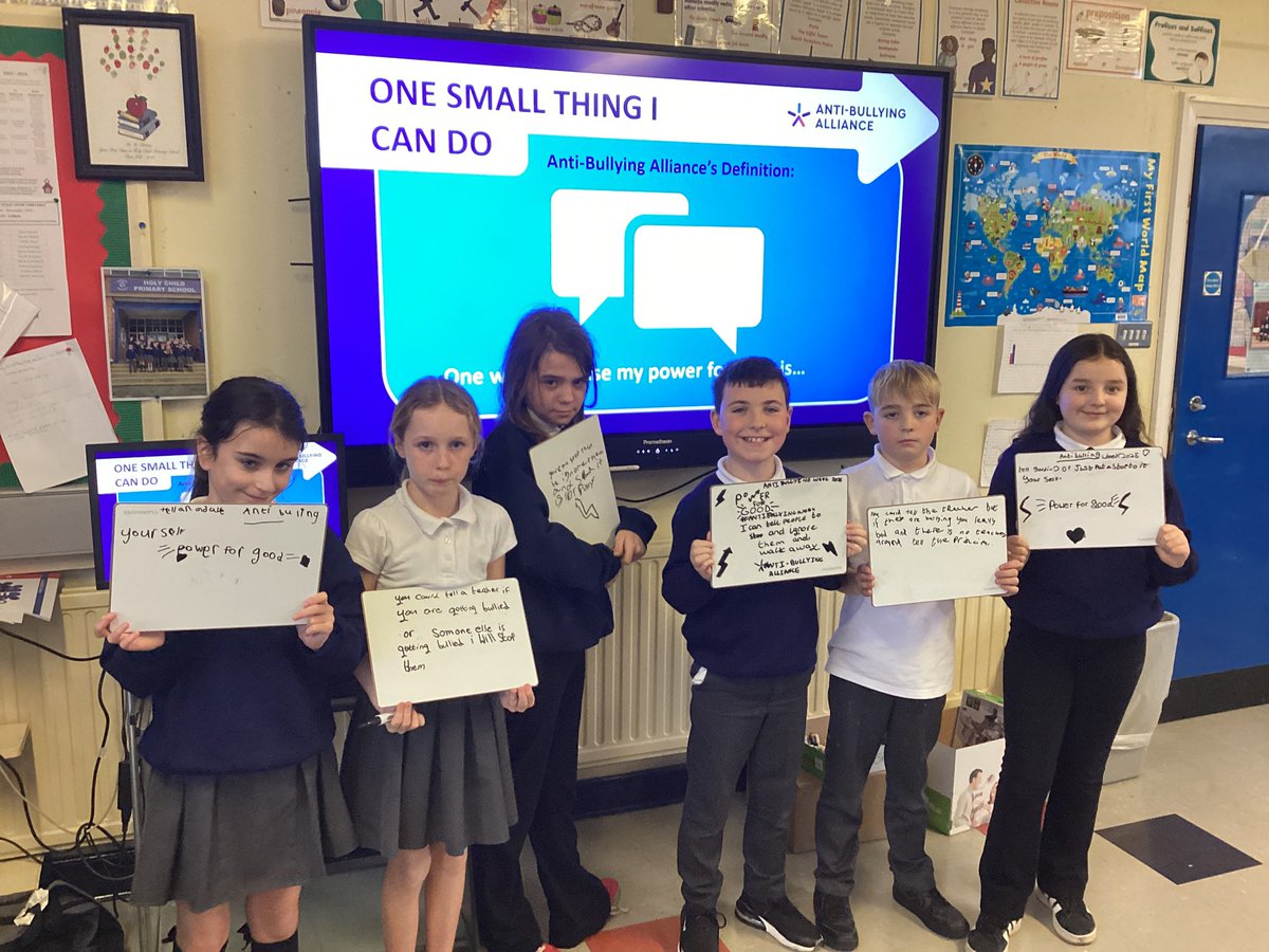 HolyChildPSBel's tweet image. P6C completed an Anti-Bullying workshop on creating a “Power for Good” message to help end bullying.

#SharingCaringLearning #antibullyingweek #powerforgood @ABAonline