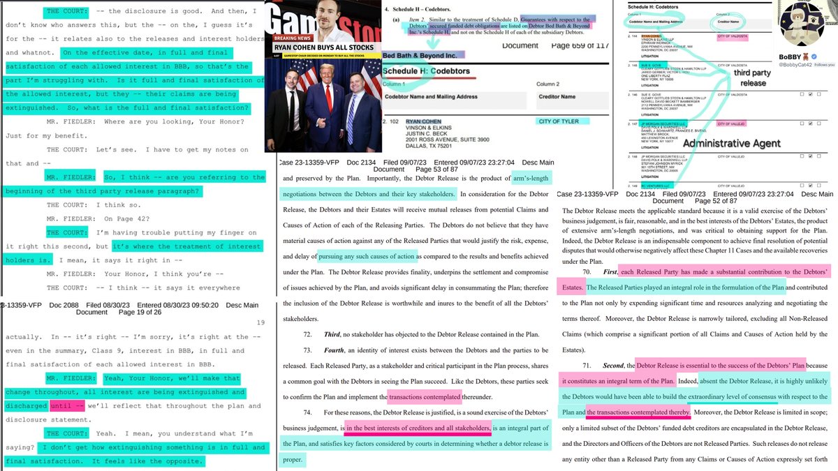 MindandEmotion7's tweet image. Extraordinary Consensus on the Contemplated Plan! #BBBYQ🚀

&quot;All interest are being extinguished and discharged until--&quot;

This was not a Freudian slip but a very important redaction about the &quot;contemplated plan&quot; which &quot;The Third-Party Release is an integral and essential…