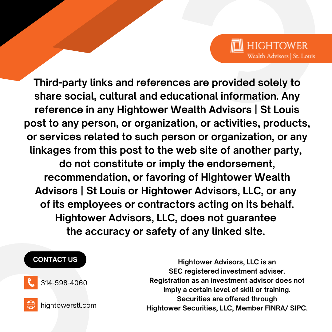 HighTowerSTL's tweet photo. Hightower Advisors, LLC is an SEC registered investment adviser. Registration as an investment advisor does not imply a certain level of skill or training. Securities are offered through Hightower Securities, LLC, Member FINRA/ SIPC. https://t.co/psSzG2vmXW