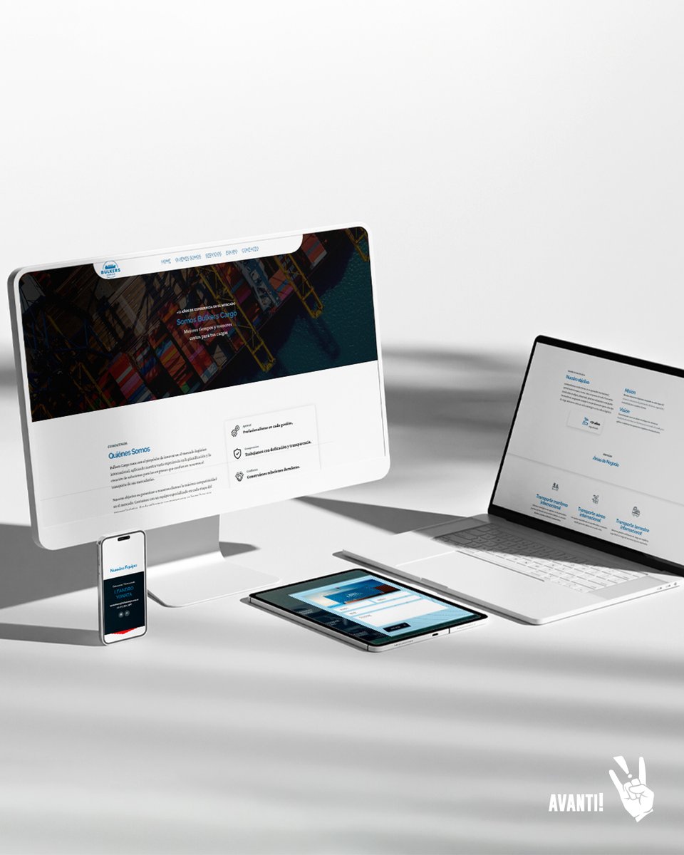 Bulkers confió en nosotros desde su identidad, logo y presentaciones… Hoy también estrenamos su sitio web ✨ Una huella digital clara, profesional y sólida para acompañar su crecimiento global.

#avantiproducciones #produccionesconrock #diseñoweb #branding #clientesfelices