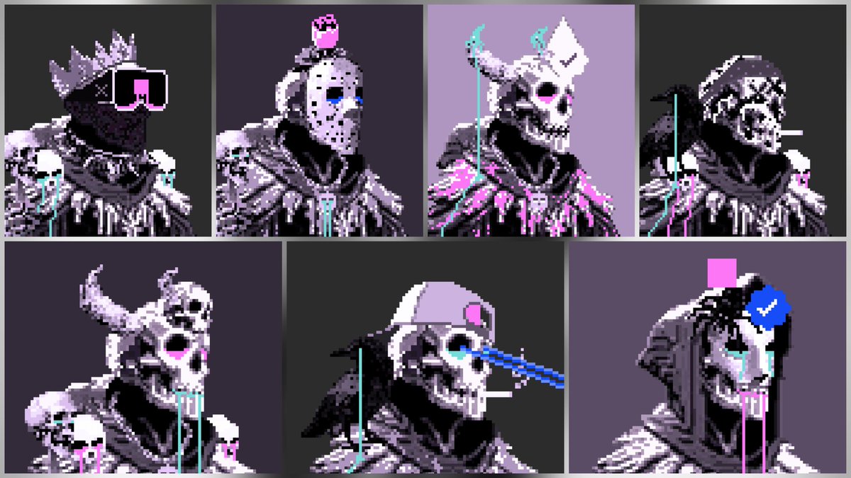 Told y'all it pays to get onboard with <a href="/DoomsayersNFT/">Doomsayers</a> 
Got all these bad boy's Just for holding....even copped the madly anticipated 1/1 frog cloak!! 
Its not too late to get some, but that times getting close 💀
Find us here...
opensea.io/collection/doo…